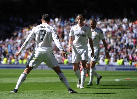 Ronaldo grabbed a first-half hat-trick against Granada and went on to net five times in a 9-1 demolition job by Real.
