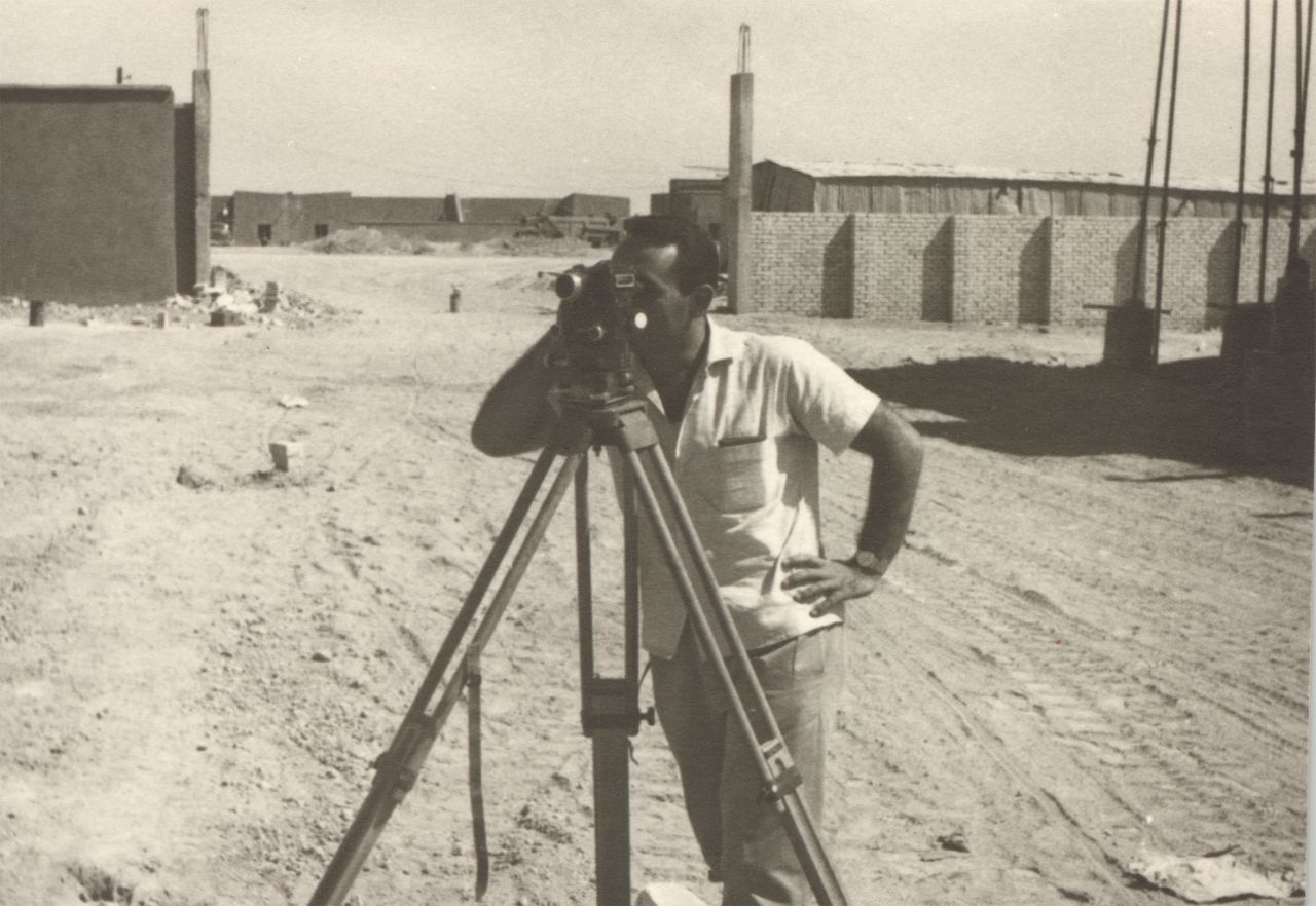 Ben Kacyra left Iraq for the United States in 1964. He is pictured here in his home country, working as a structural engineer.