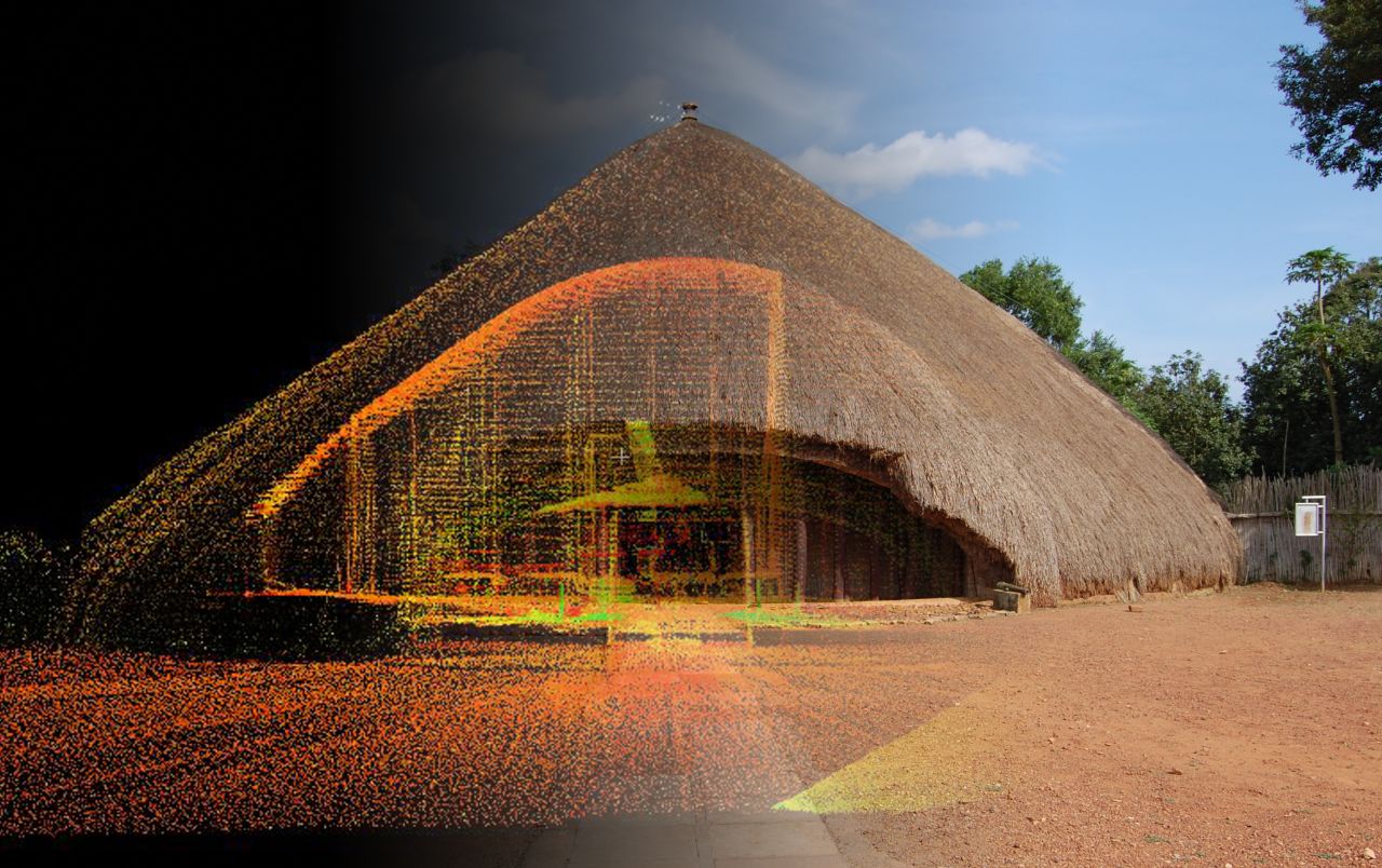 The Kasubi Tombs in Uganda, where four kings of Buganda (the largest of the traditional kingdoms in modern Uganda) are buried.