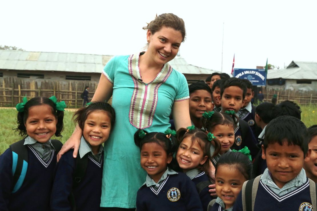 Doyne worked with a community in Nepal to build the Kopila Valley Children's Home. 
