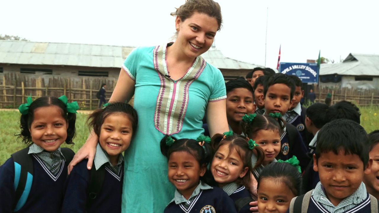 Doyne worked with a community in Nepal to build the Kopila Valley Children's Home. 