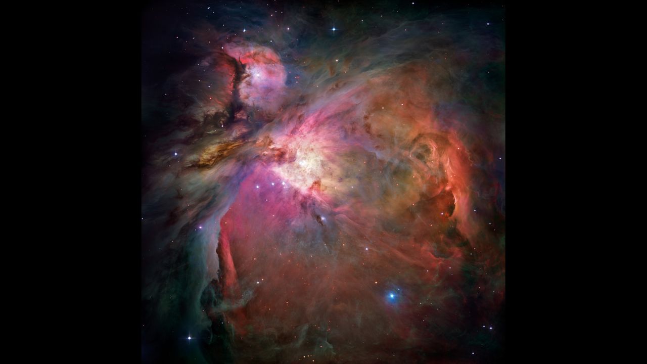 The Orion Nebula is 1,500 light years from Earth located in Orion's Belt in the constellation Orion. It's one of the brightest nebulae and on a clear, dark night -- it's visible to the naked eye. The nebula is Earth's nearest star-forming region.
