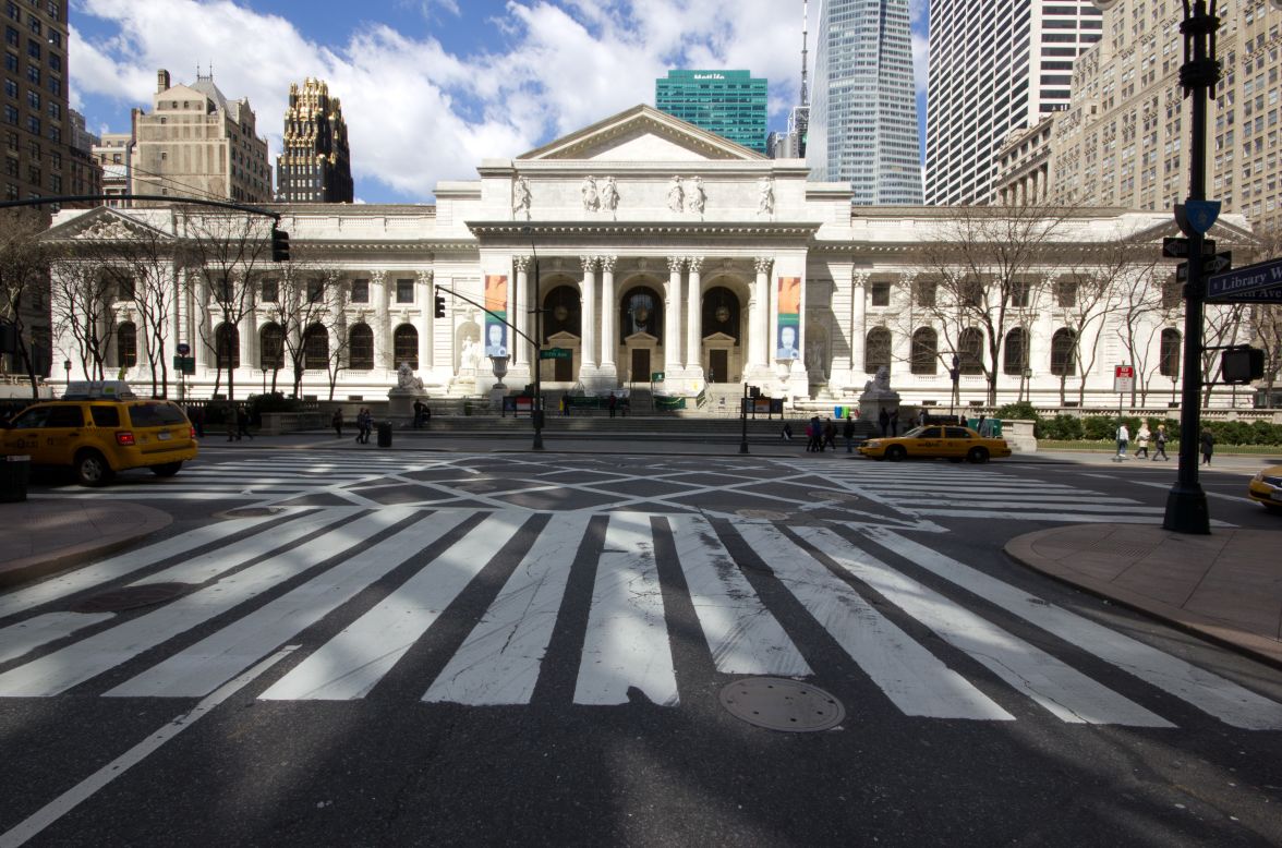 The<a href="http://www.nypl.org/about/locations/schwarzman/visitor-guide" target="_blank" target="_blank"> Stephen A. Schwarzman Building</a> of the New York Public Library is a Beaux Arts landmark on Fifth Avenue and 42nd Street. Designed by the firm Carrère & Hastings, the library opened to the public in 1911. It houses about 15 million items.