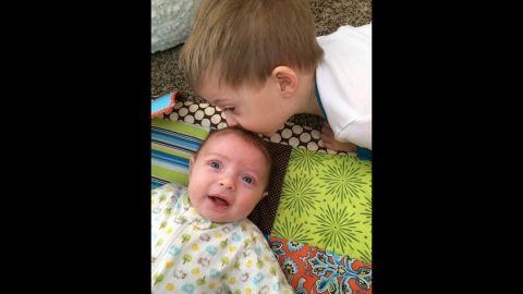 "The first few days he would cry and scream, 'I don't want Mommy to hold baby Brody!' He still has his moments, but he's accepted that Brody is sticking around." -- Sarah Hager, Louisville, Kentucky