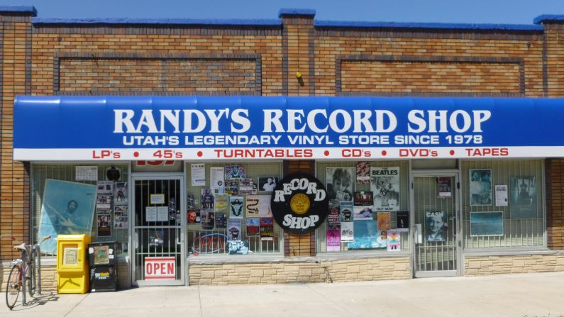 <a href="http://www.randysrecords.com/" target="_blank" target="_blank"><strong>Randy's Record Shop</strong></a> in Salt Lake City was founded not on LPs but on 45 rpm records. Owner Randy Stinson opened his store with a collection of 60,000 of them, and vinyl remains the bedrock of his inventory along with turntables and other audio gear. The store holds special sales on Record Store Day, when customers line up around the block.