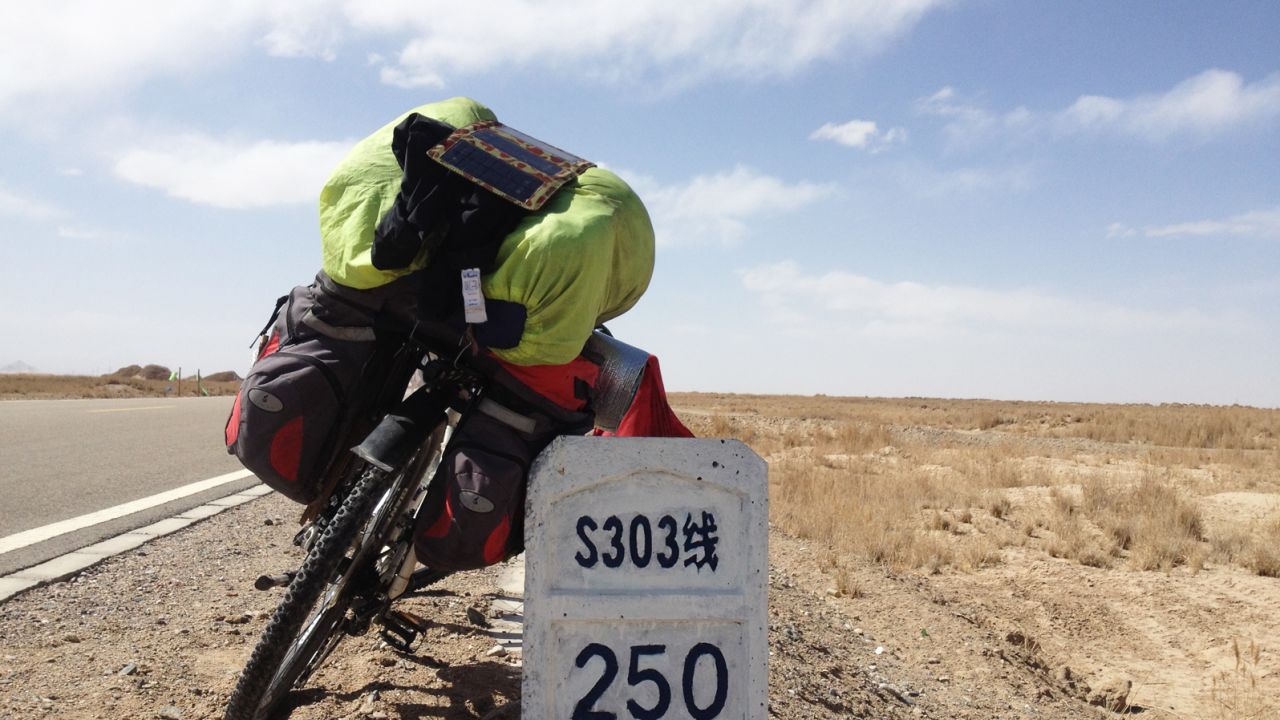 Hordes of cyclists descend on Qinghai every year. 