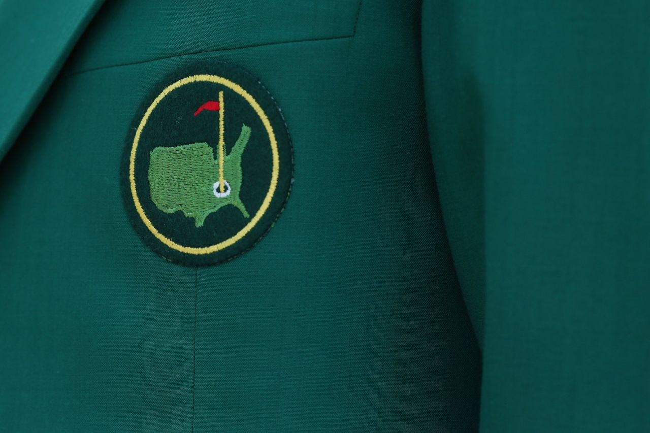 A close-up shot of a coveted member's jacket at one of the world's most prestigious and exclusive golf clubs, Augusta National in Atlanta, Georgia.
