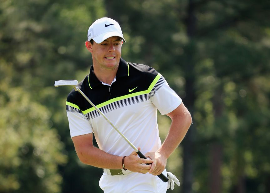 World No. 1 Rory McIlroy, seeking to complete a collection of grand slam titles with his first victory at Augusta, was even par after his opening nine holes and finished one-under 71.  