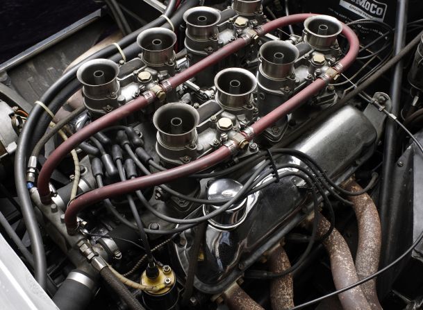 The current engine of the car, a Ford racing unit that Shelby fitted before selling the CSX2287.