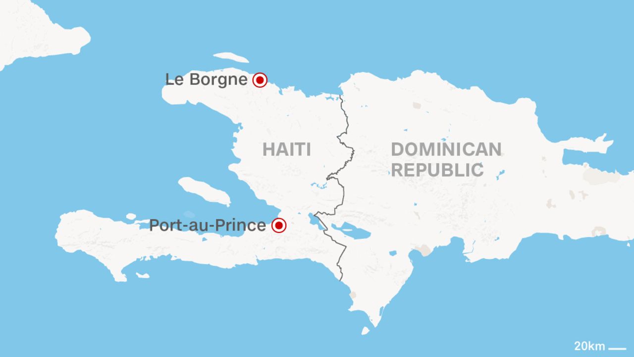 haiti le borgne map