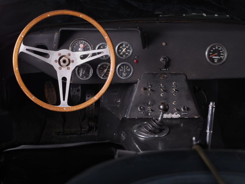 The unrestored dashboard of the original Shelby Daytona.