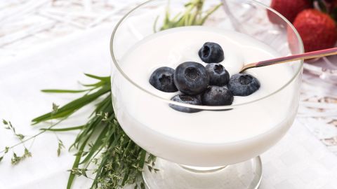 Does your stress go along with an upset stomach, or vice versa? The probiotics in yogurt can help. 