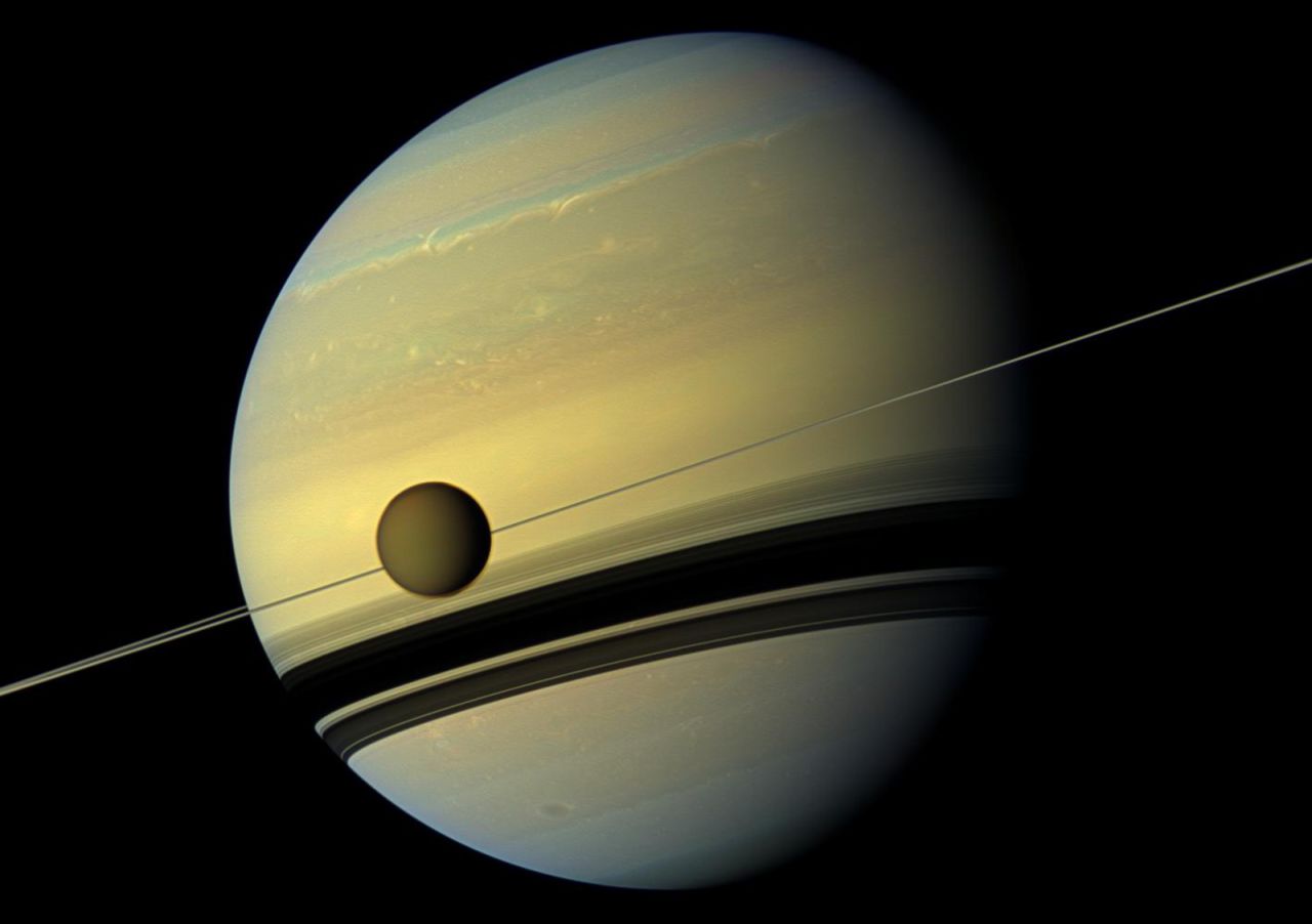 NASA's Cassini mission has evidence of an ocean inside Saturn's largest moon, <a href="http://science.nasa.gov/science-news/science-at-nasa/2014/02jul_saltyocean/" target="_blank" target="_blank">Titan</a>, which might be as salty as the Earth's Dead Sea.   