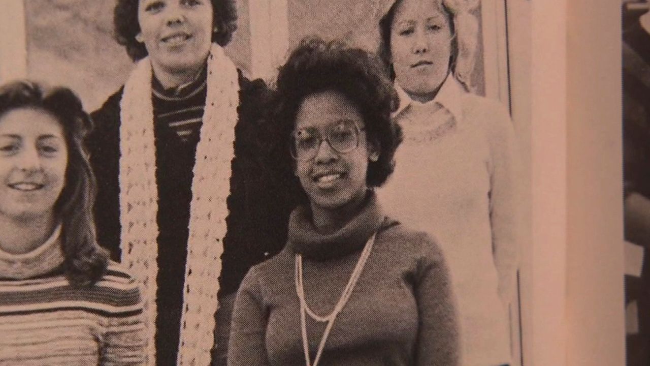 A photograph of Loretta Lynch from her high school yearbook.