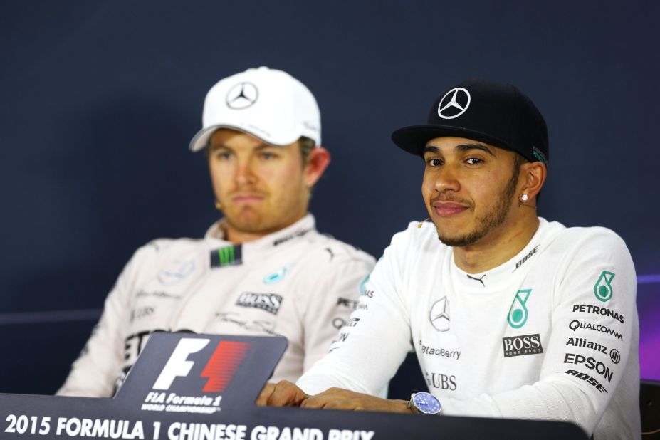 After finishing second to Rosberg at the Malaysian Grand Prix, Hamilton edged back ahead of him in the world standings after triumphing at the Chinese Grand Prix in Shanghai in April. The 30-year-old captured his 35th Grand Prix win with a pole-to-flag victory, although runner-up Rosberg claimed he had ruined his race by driving slowly.