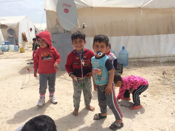 While thousands of Yazidis were captured, thousands of others fled. Many ended up here in the camp, where you can hear the occasional reverberation of what are said to be airstrikes from the ISIS front line, around 30 kilometers (18 miles) away.