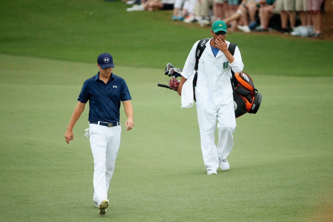 With nine holes to play, Jordan Spieth was marching towards his first major title after extending his lead at the Masters by one shot to five over Justin Rose.  