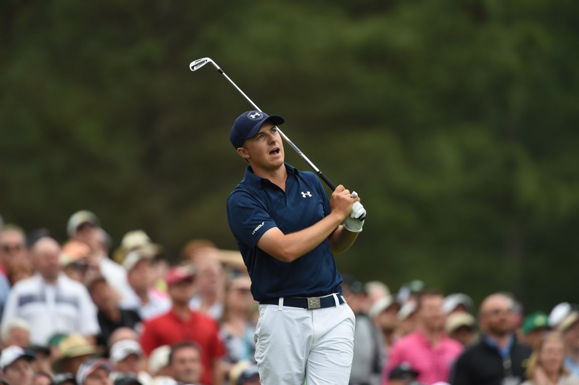 Runaway leader Jordan Spieth became the first golfer to reach 19 under par at the Masters, eclipsing Tiger Woods' 1997 record, with his 28th birdie of the week at the 15th hole. It kept him four clear of Justin Rose.  