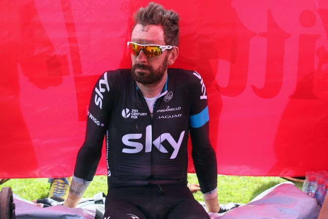 In his final race for Team Sky, Olympic gold medalist Bradley Wiggins finished 18th. 