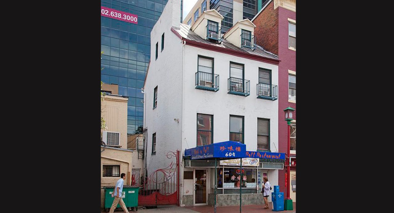 A 2010 photo shows what used to be Surratt's boarding house but is now a restaurant and karaoke bar.