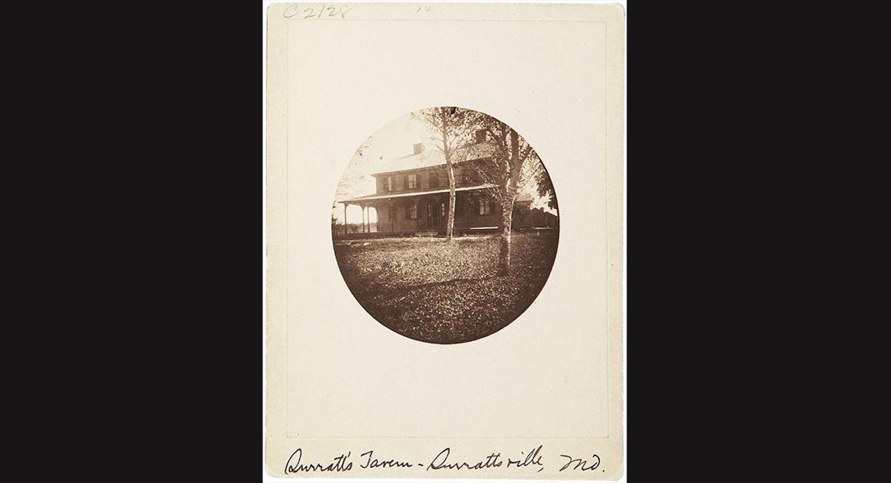 The Surratt Tavern in Surrattsville, Maryland, is pictured in 1900. Booth and co-conspirator David Herold retrieved guns from the tavern after escaping to Maryland on the night of the Lincoln assassination.