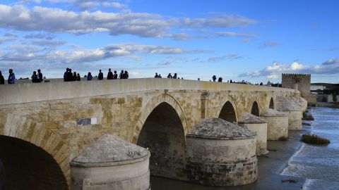 This 247-meter-long bridge built by Roman troops more than 2,000 years ago in Cordoba, Spain, makes an appearance in series five as the Long Bridge of Volantis.
