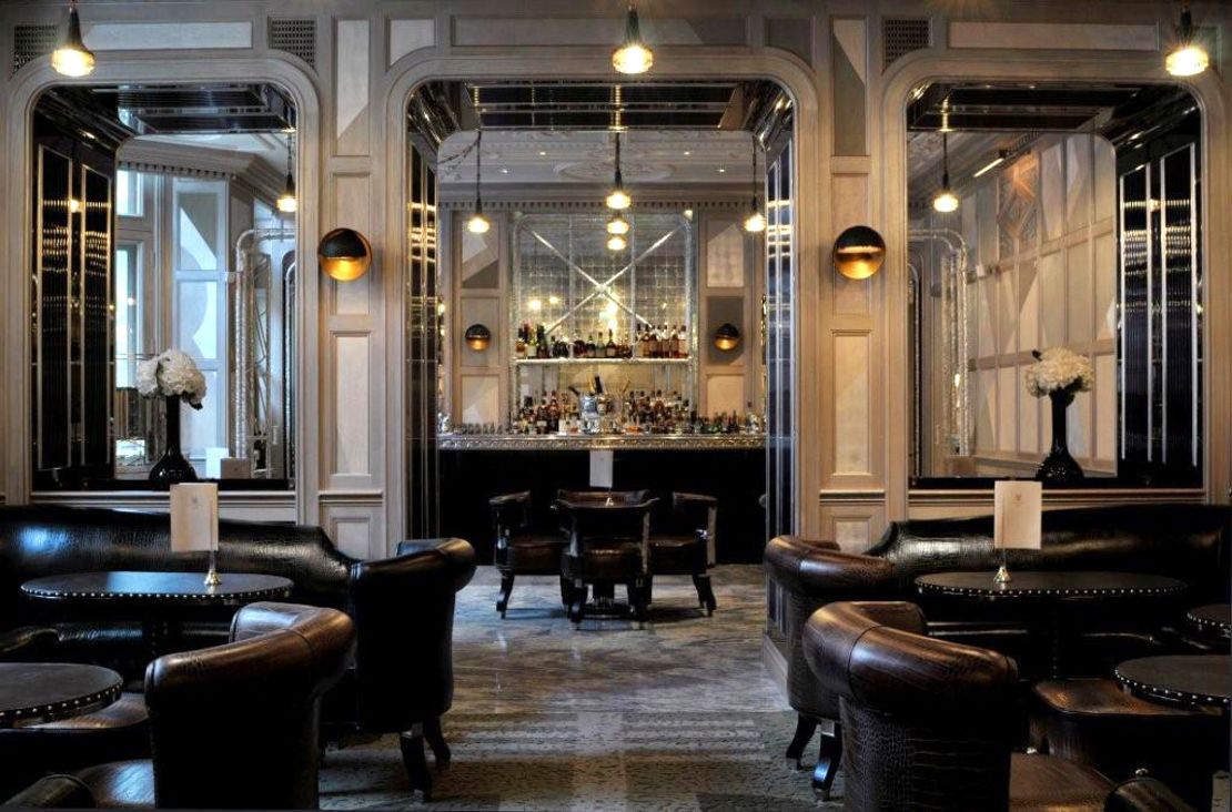 With soaring mirrored ceilings, platinum silver walls and white marble floors, London's Connaught Bar is elegant and upscale, without being stuffy.