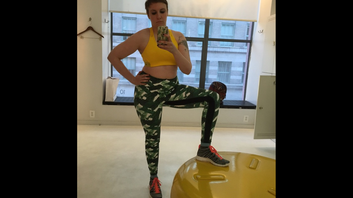 "Promised myself I would not let exercise be the first thing to go by the wayside when I got busy with Girls Season 5 and here is why: it has helped with my anxiety in ways I never dreamed possible," <a href="https://instagram.com/p/1WoYh8C1GY/?taken-by=lenadunham" target="_blank" target="_blank">actress Lena Dunham said</a> Saturday, April 11, on Instagram. "To those struggling with anxiety, OCD, depression: I know it's mad annoying when people tell you to exercise, and it took me about 16 medicated years to listen. I'm glad I did."