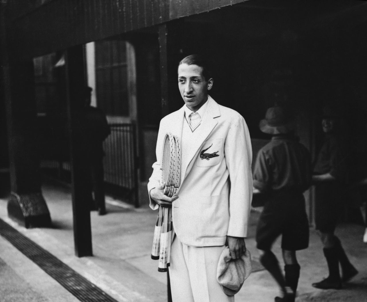 Off the court, French player Rene Lacoste made his name as a fashion icon with his crocodile motif (pictured here in 1932).<br />"Lacoste, which became the polo shirt, has really become a staple of American and European menswear," says Rothenberg.<br />"It's the most lasting fashion footprint worldwide coming from tennis."