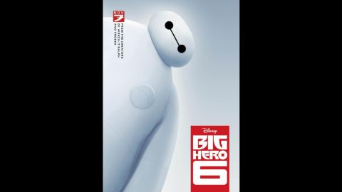 The animated movie "Big Hero 6" includes two female heroes.