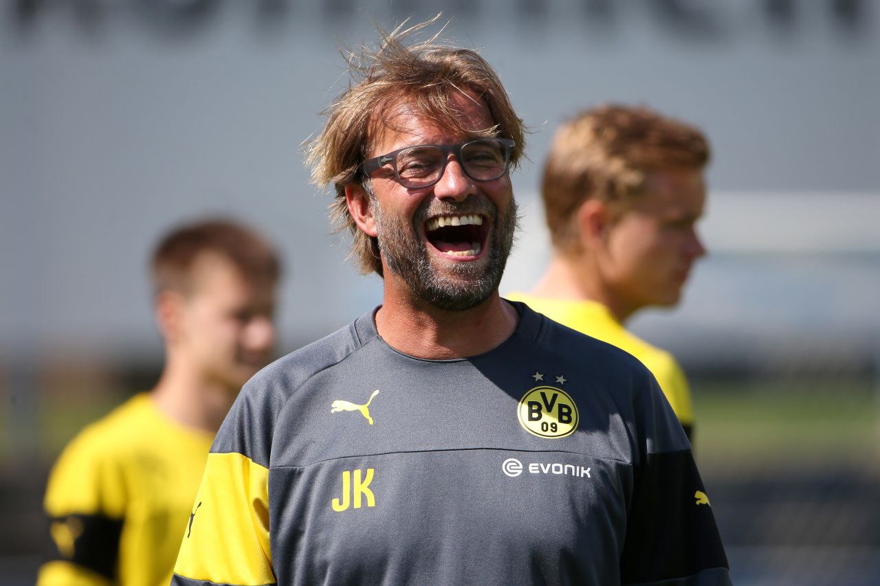 Klopp's reign at Dortmund gave him plenty to smile about. He led the club to two German league titles -- in 2011 and 2012 -- while also clinching the German Cup in 2012.