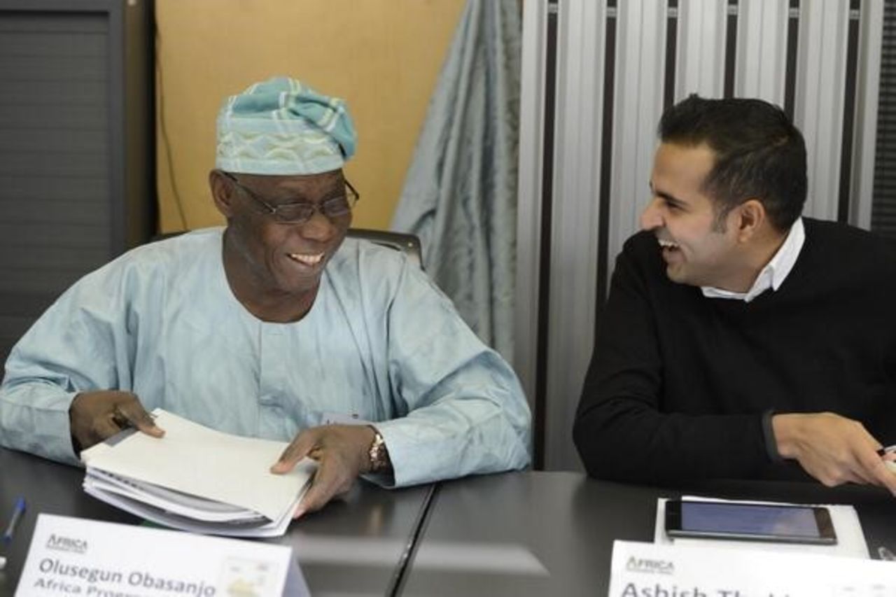 As well as meeting young entrepreneurs, Thakkar works with influential figures across Africa, such as former Nigerian President Olusegun Obasanjo, whose foundation works to advance human security in Africa.