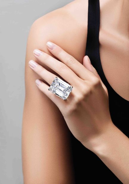 This flawless, 100-carat diamond sold for $22 million, including buyer's premium,  at Sotheby's New York's Magnificent Jewels sale on April 21. It's one of only six diamonds  over 100 carats to ever be sold at auction.
