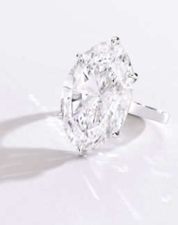 363 
A Magnificent Platinum and Diamond Ring
Oval-shaped diamond of 22.30 carats, D color,
Internally Flawless, type IIa
Est. Sold for $3.3M.