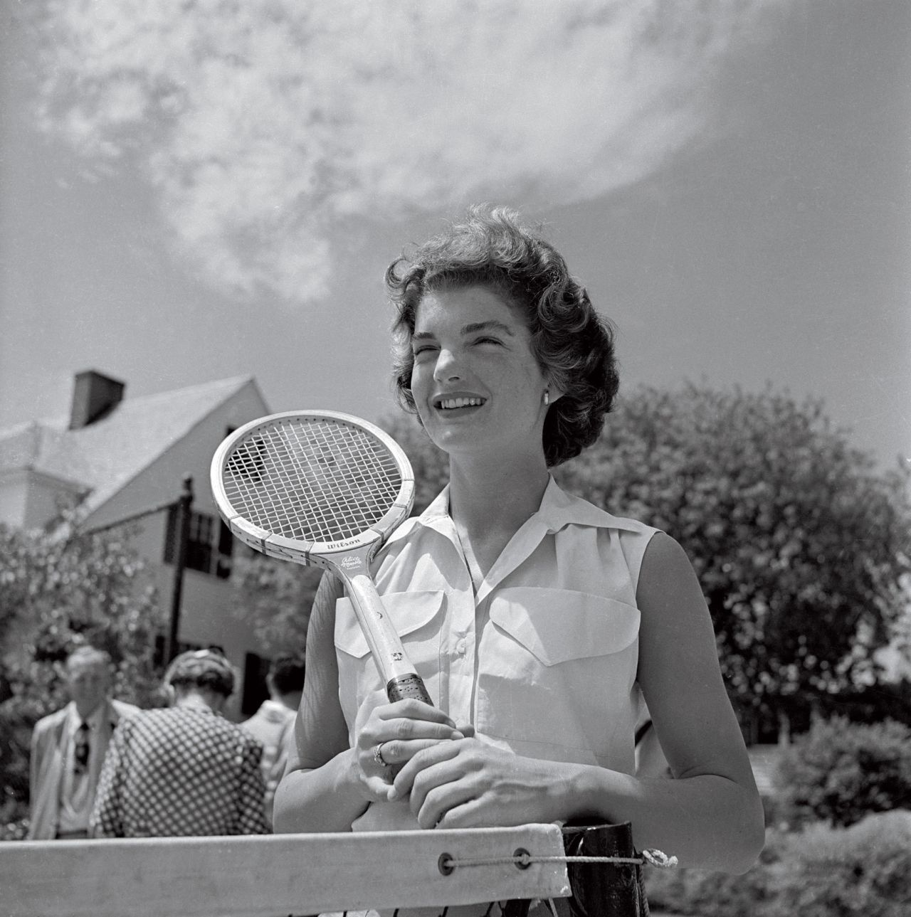 Former U.S. First Lady Jackie Kennedy adds a touch of glamor to the sport in 1953. The image also features in the book,<a href="http://www.teneues.com/shop-int/the-stylish-life-tennis2.html" target="_blank" target="_blank"> "The Stylish Life: Tennis,"</a> published by teNeues, courtesy Hulton-Deutsch Collection/CORBIS.