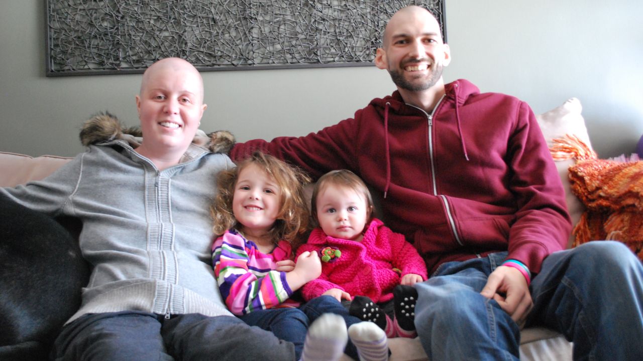 Shelby and Ben with Maeve and Hazel