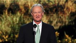 Lincoln Chafee speaks during the Democratic National Convention on September 4, 2012, in Charlotte, North Carolina.