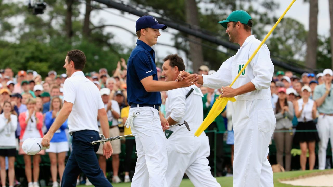 CNNE getty augusta masters spieth and caddie