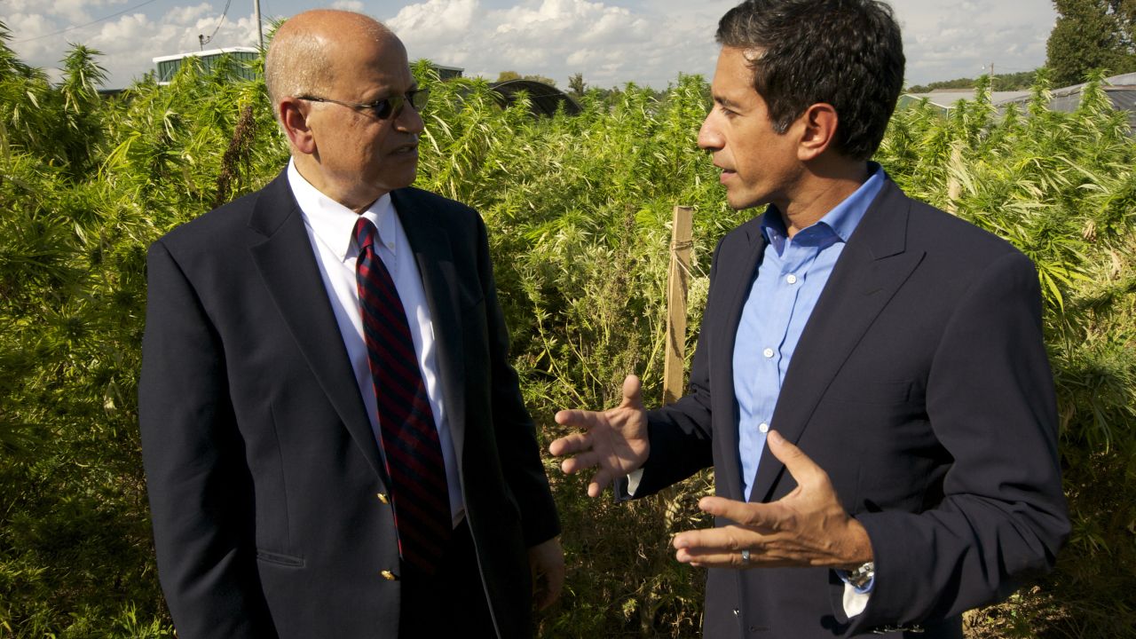 Sanjay Gupta, CNN chief medical correspondent, and Dr. Mahmoud ElSohly, the director of the Marijuana Project, tour the marijuana fields at Ole Miss. ElSohly has been in charge since 1981.
