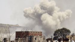 getty yemen conflict air strikes sanaa