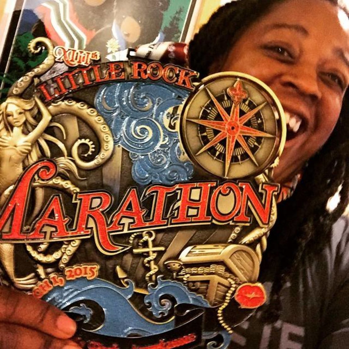 Little Rock Marathon medal. Weighs over 3 pounds!