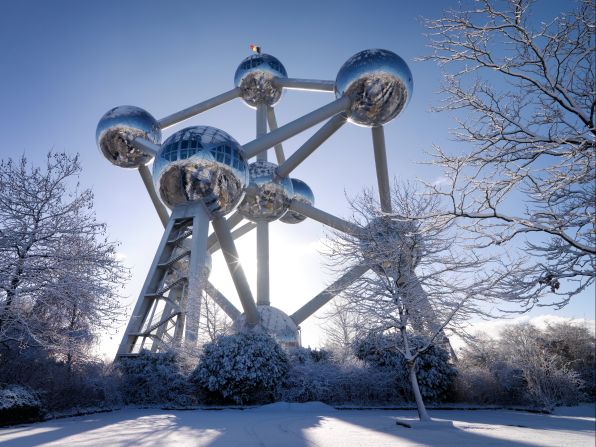 The first major expo after World War II and the last to be held in Belgium to date, Expo 58 embraced the atomic age with its 335 feet sculpture-come exhibition center, the Atomium. Modeled after an iron crystal but <a href="index.php?page=&url=https%3A%2F%2Fvisit.brussels%2Fen%2Fplace%2FAtomium" target="_blank" target="_blank">165 billion times the size</a>, it was, however, made from an iron alloy, stainless steel. The spheres, representing iron atoms, were mostly accessible, and the top contained a panoramic restaurant.<br /><br /><strong>Legacy:</strong> Undoubtedly one of <a href="index.php?page=&url=http%3A%2F%2Fedition.cnn.com%2Ftravel%2Farticle%2Feurope-bizarre-buildings%2Findex.html">Europe's oddest buildings</a>, the Atomium still stands.<br />