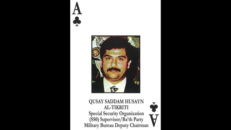 Qusay Hussein<br />Saddam Hussein's second son<br />Chief, Special Security Organization / Special Republican Guard; Commander, Central Region Commander<br />July 22, 2003: Killed in firefight in Mosul. 