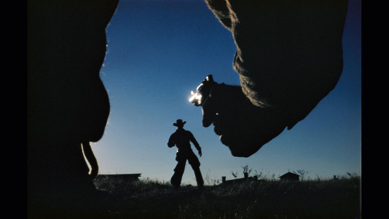 Haas' photo from the 1958 Western "The Big Country" is as dramatic as any full-scale movie duel.