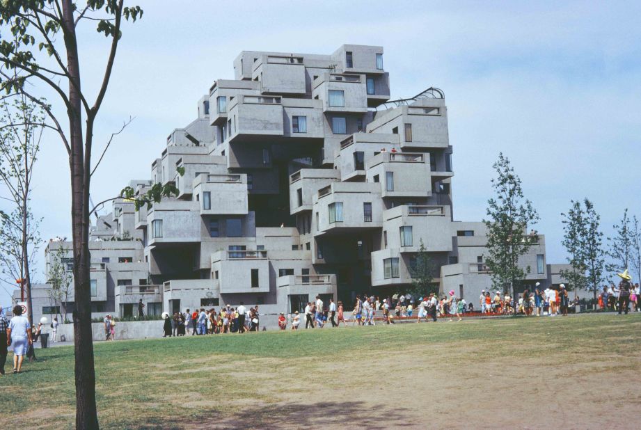 Expo 67's star attraction was comprised of 354 identical, prefabricated concrete forms connected like Legos in an elaborate 12-story building with 146 residences.