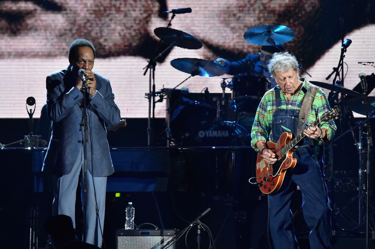 Billy Boy Arnold, left, and Elvin Bishop of the Paul Butterfield Blues Band also were inducted into the Rock And Roll Hall Of Fame in 2015.