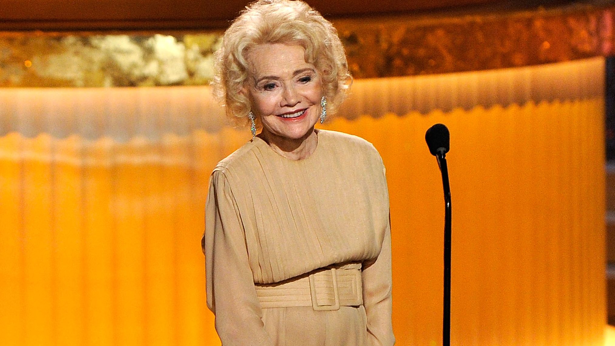  Actress Agnes Nixon speaks onstage at the 37th Annual Daytime Entertainment Emmy Awards held at the Las Vegas Hilton on June 27, 2010 in Las Vegas, Nevada.  (Photo by Ethan Miller/Getty Images) 