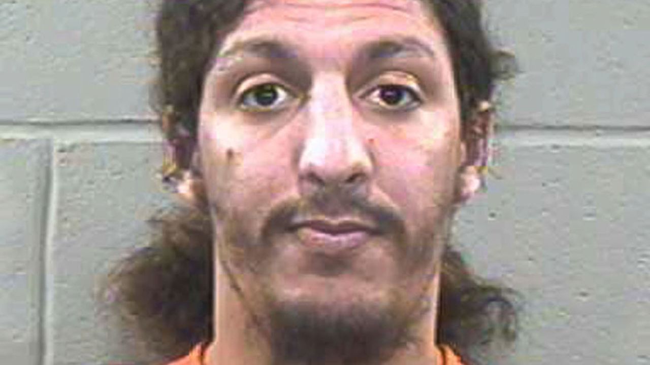 This police mug shot shows 28-year-old alleged shoe bomber Richard Reid after his arrest December 24, 2001, in Plymouth, Massachusetts. Reid plead guilty October 4, 2002, in Boston, to all eight counts levied against him on charges relating to his attempt to ignite explosives in his shoes while aboard American Airlines flight 63. 