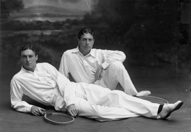 Judging by this 1908 photograph of two tennis players lounging in crisp white shirt and trousers, the sport has come a long way in the last century.<br />"Back then, the men would play in long trousers and long shirts and sometimes even neckties. And the women would wear big skirts and occasionally corsets and big bellowing sleeves," says Ben Rothenberg, author of <a href="index.php?page=&url=http%3A%2F%2Fwww.teneues.com%2Fshop-uk%2Fthe-stylish-life-tennis.html" target="_blank" target="_blank">"The Stylish Life: Tennis."</a><br />"They would look at someone on court today and think they were practically naked by their standards."<br />With the French Open in full swing in Paris -- a city often described as one of the "fashion capitals of the world" -- we take a look back at some of the sport's most memorable, and downright bizarre, style moments.<br />