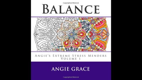 Relieving stress and restoring calm are common themes on the adult coloring book market. "<a href="http://www.amazon.co.uk/Balance-Angies-Extreme-Stress-Menders/dp/1508582211/ref=sr_1_1?s=books&ie=UTF8&qid=1429572376&sr=1-1&keywords=Balance+%28Angie%27s+Extreme+Stress+Menders+Volume+1%29" target="_blank" target="_blank">Balance (Angie's Extreme Stress Menders Volume 1)</a>" by Angie Grace is one in a series of such coloring books.